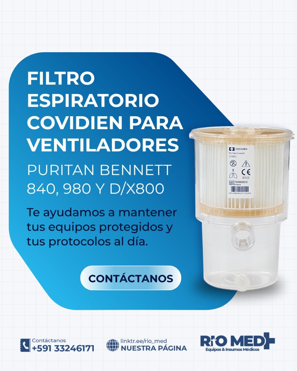 Filtro espiratorio Covidien