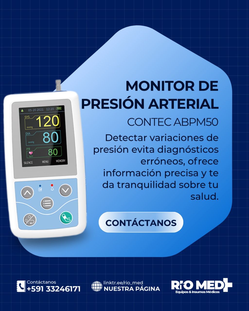 Monitor de Presión Arterial Contec ABPM50