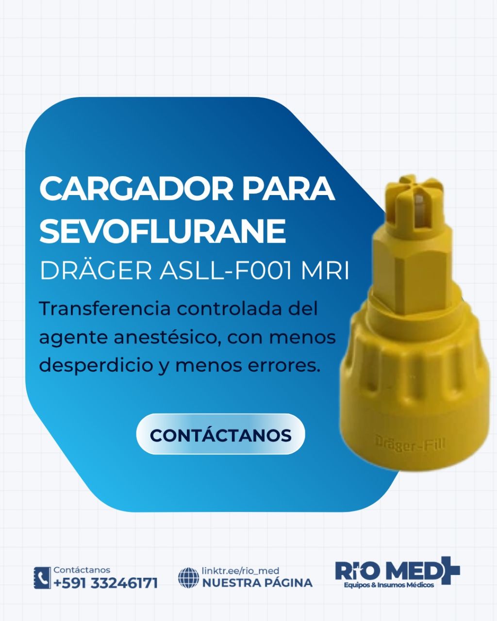 Cargador Dräger Sevoflurane